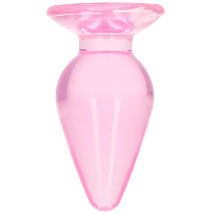 Anal RealRock Crystal Clear Jelly 35 Inch Butt Plug in Pink Shots Toys Anal RealRock Crystal Clear Jelly 35 Inch Butt Plug in Pink Shots Toys