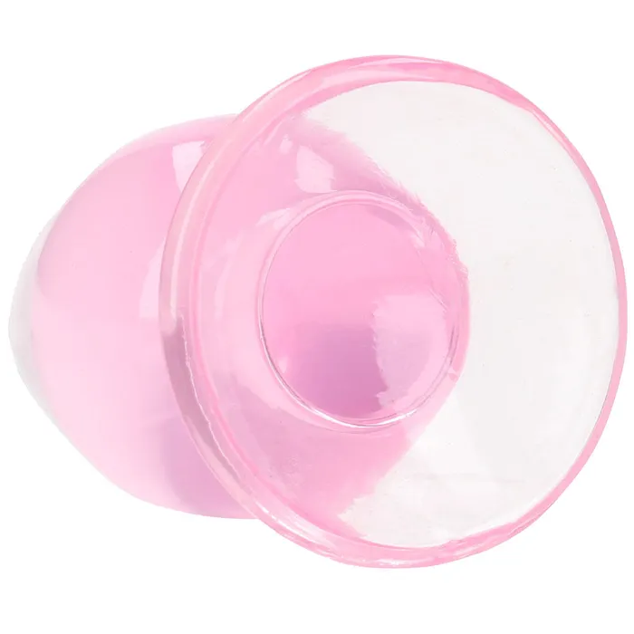 Anal RealRock Crystal Clear Jelly 35 Inch Butt Plug in Pink Shots Toys Anal RealRock Crystal Clear Jelly 35 Inch Butt Plug in Pink Shots Toys