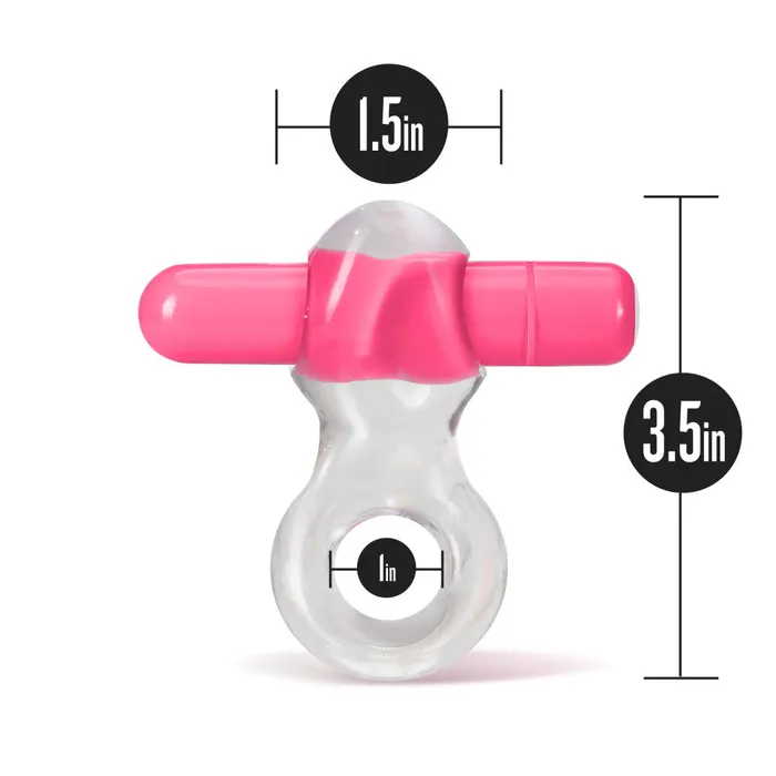 Blush Play With Me By Blush Delight Pink Vibrating Penis Ring Couples