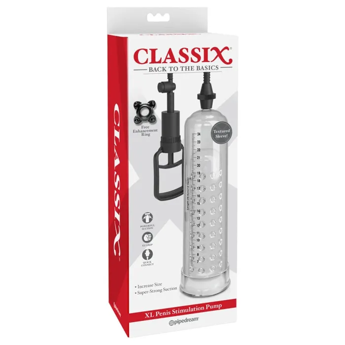 Classix XL Penis Stimulation Pump Pipedream Male Sex Toys Classix XL Penis Stimulation Pump Pipedream Male Sex Toys
