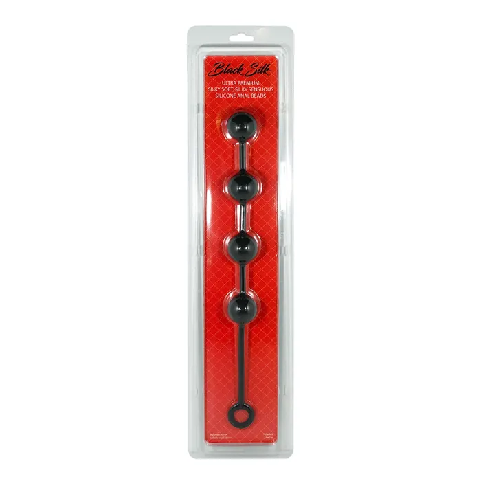 Black Silk Large 4 Anal Beads Castle Megastore Anal