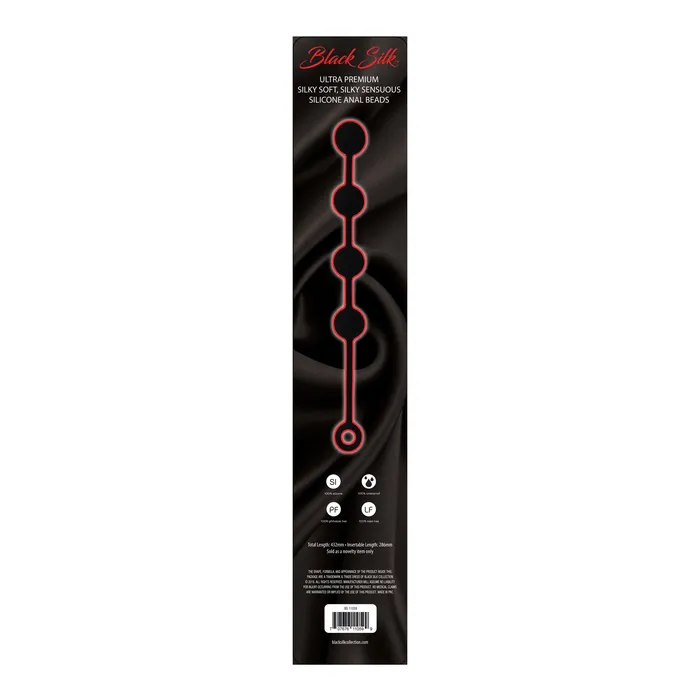 Black Silk Large 4 Anal Beads Castle Megastore Anal