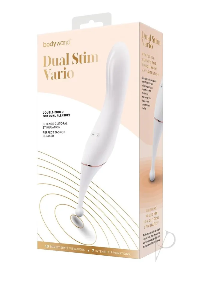 Bodywand Vibrators Bodywand Dual Stim Vario Whitegold