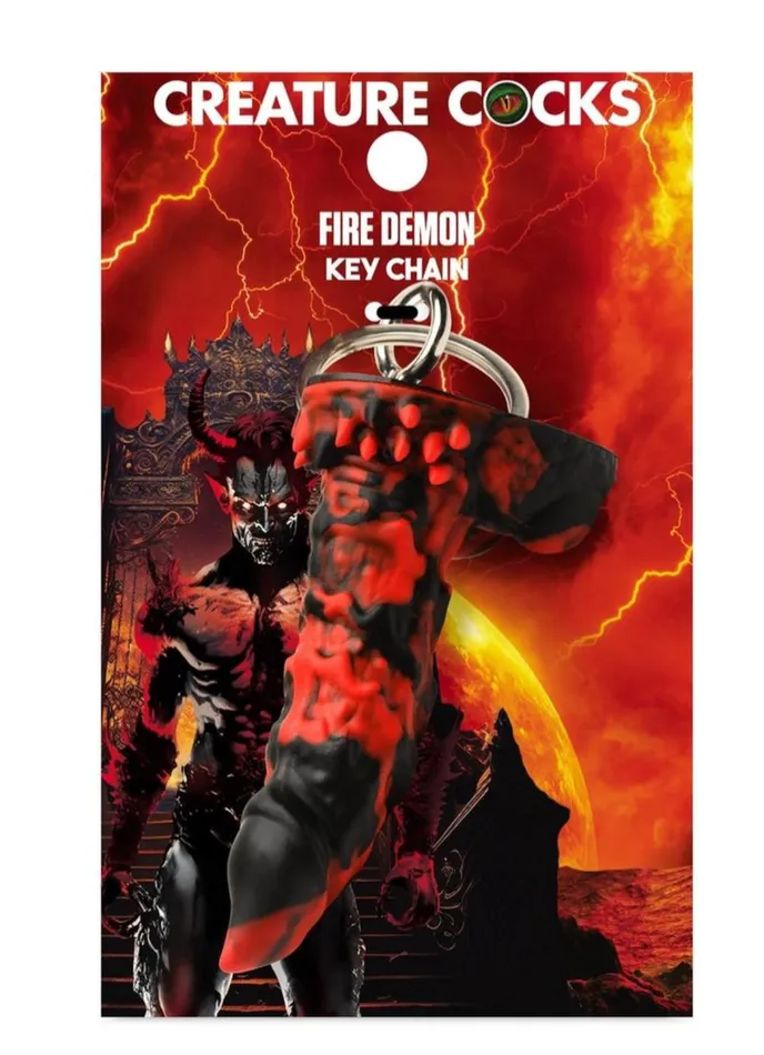 Dildos THE CREATURE COCKS FIRE DEMON DONG KEYCHAIN XR LLC