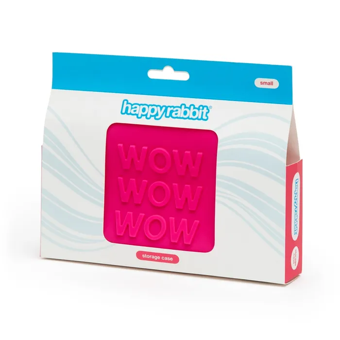 Happy Rabbit Wow Small Pink Silicone Zip Storage Bag Xandebay Vibrators