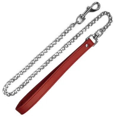 Restraints Kookie Leather Loop Chain Leash