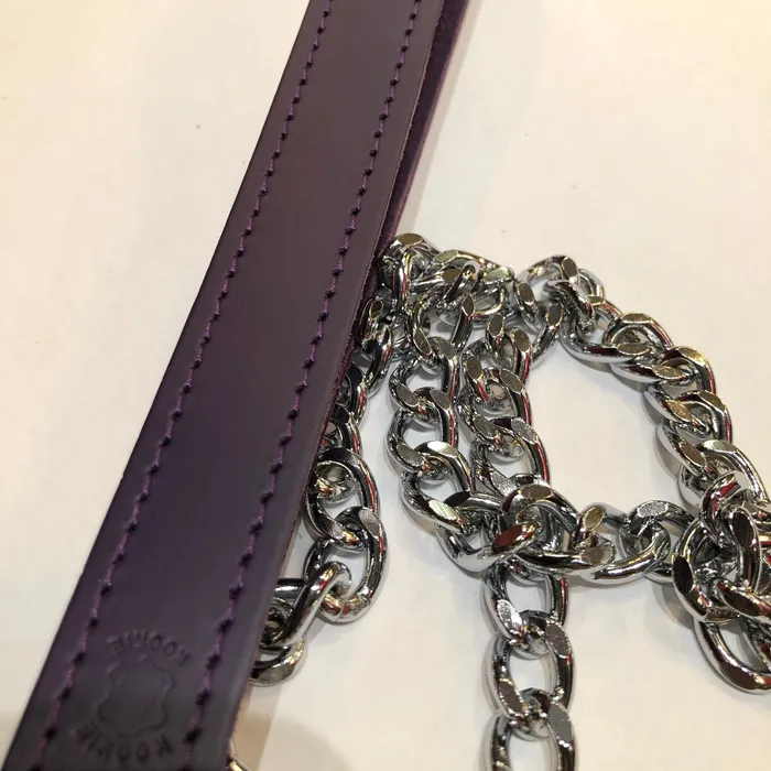 Restraints Kookie Leather Loop Chain Leash