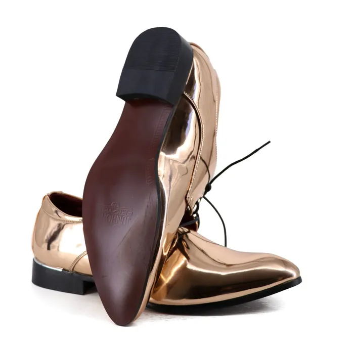 Vibrators Western Fashion Bronze Dress Shoes