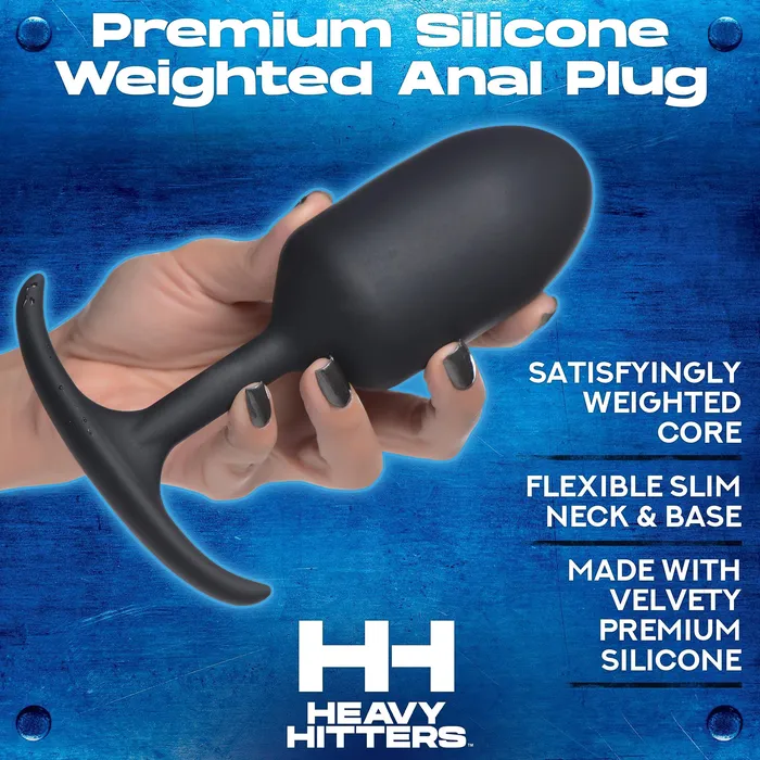 Premium Silicone Weighted Anal Plug Heavy Hitters Anal