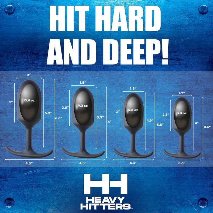 Premium Silicone Weighted Anal Plug Heavy Hitters Anal