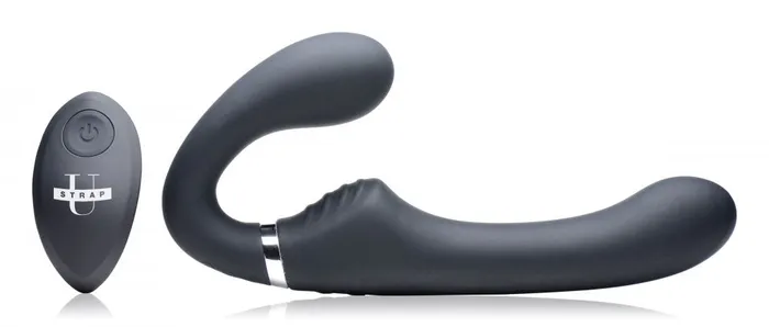 Strap U Female Sex Toys 10X Vibrating Silicone Strapless Strapon